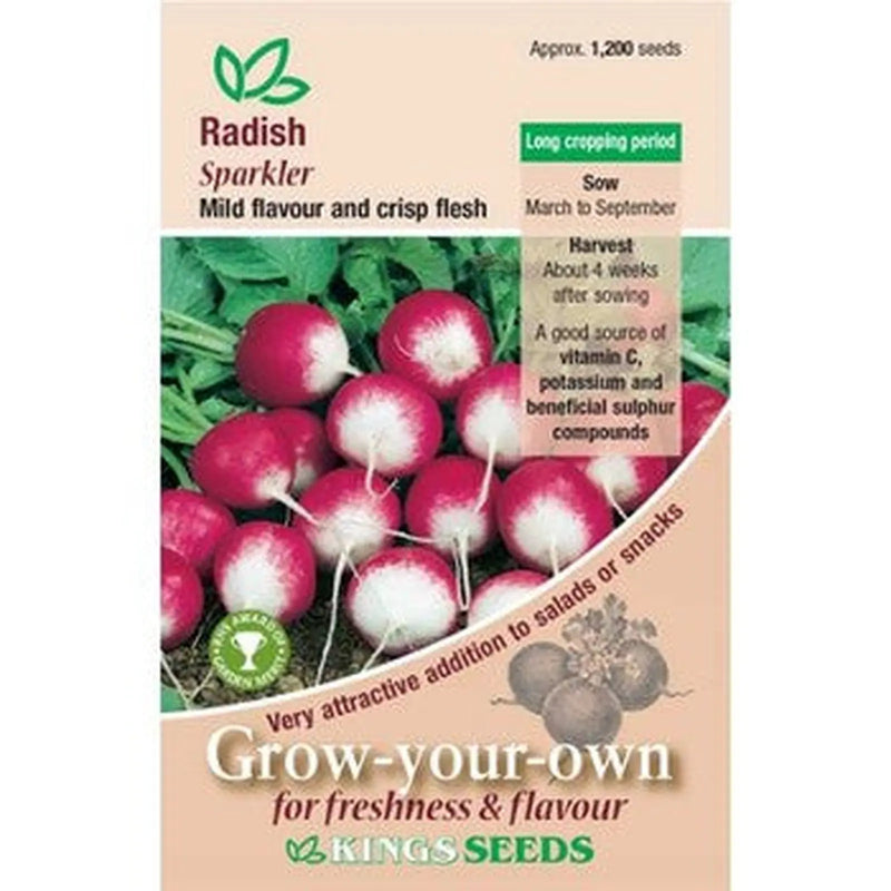 Kings Seeds Radish, Sparkler (PM B )