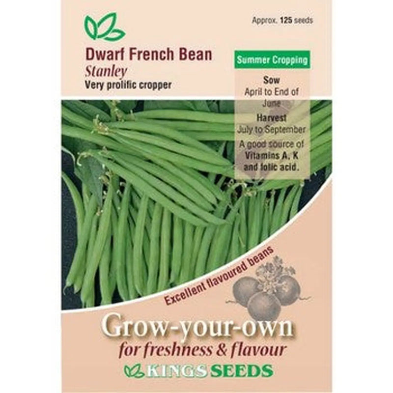 Kings Seeds Dwarf French Bean Stanley (PM  F )