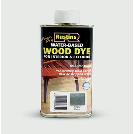 Rustins Wood Dye Grey 250ml