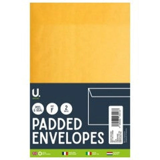 U.Mailing U. Padded Envelopes Size F 220x340mm 2pk