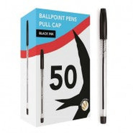 Swift Black Ballpoint Pens 50 Pcs Box