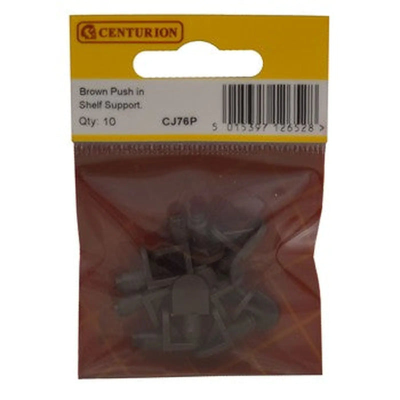 centurion Brown Push In Shelf Support (Pack Of 10)