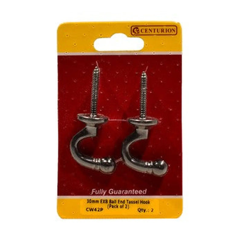 centurion 30mm EXB Ball End Tassel Hook (Pack of 2)