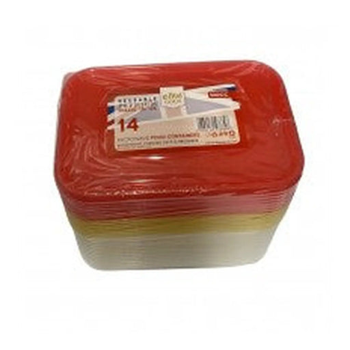 e-lite Microwave Containers 500Cc 14Pk