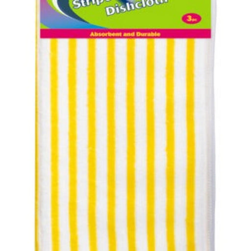 BETTINA Striped Microfibre Dishcloths 3Pc