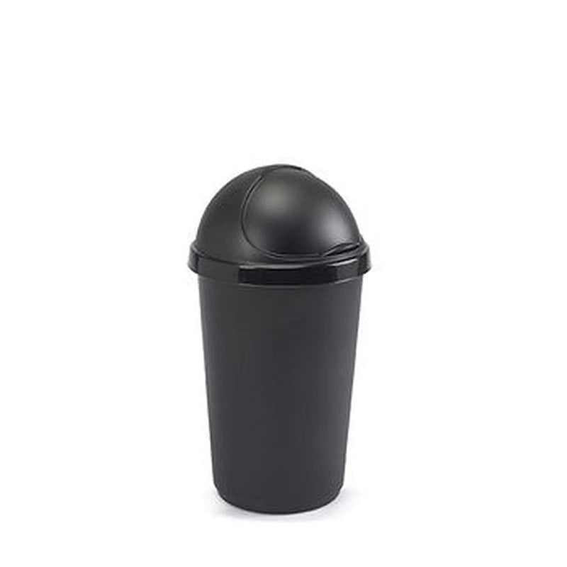 whitefurze 50L Bullet Bin Black