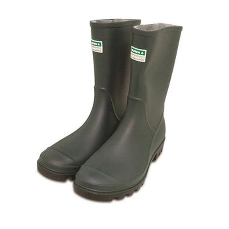 Town & Country Eco PVC Boots Half Length S-12 Green