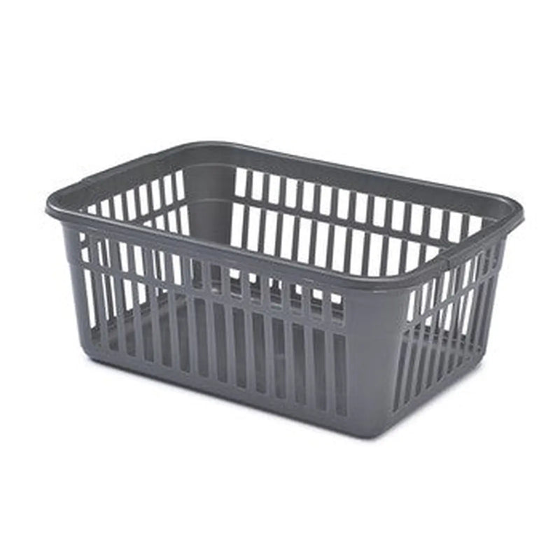 whitefurze 45cm Handy Basket Silver