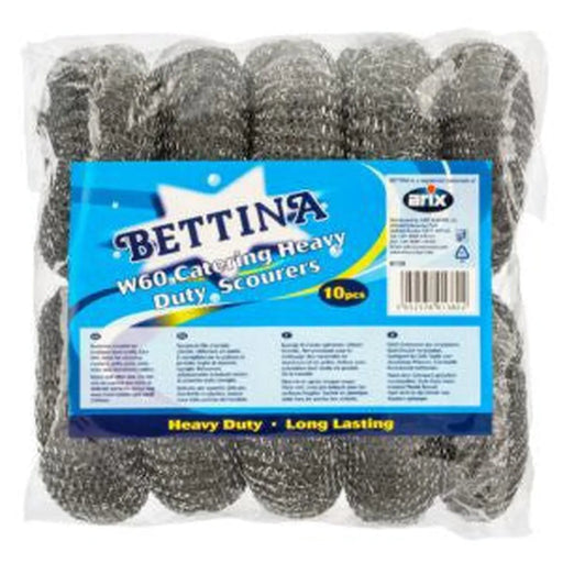 BETTINA 10Pc W60 Metal Catering Scourers