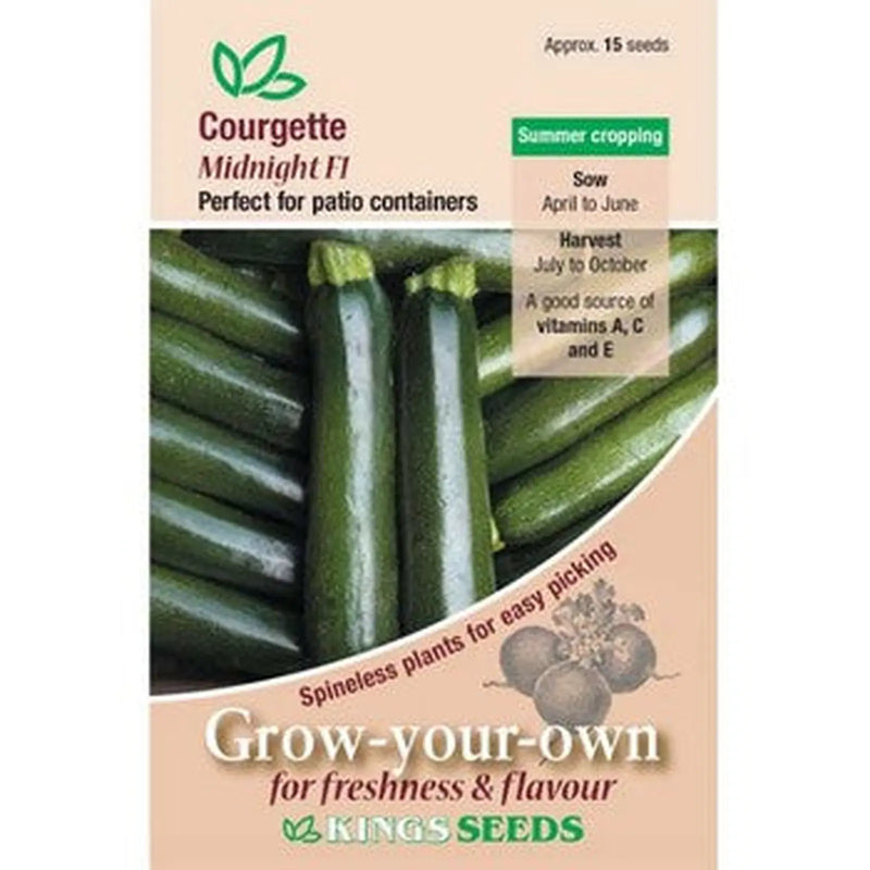 Kings Seeds Courgette, Midnight F1 (PM F)