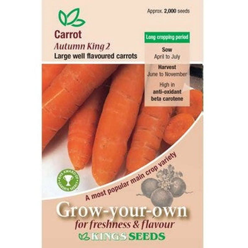 Kings Seeds Carrot, Autumn King 2 (PM A)