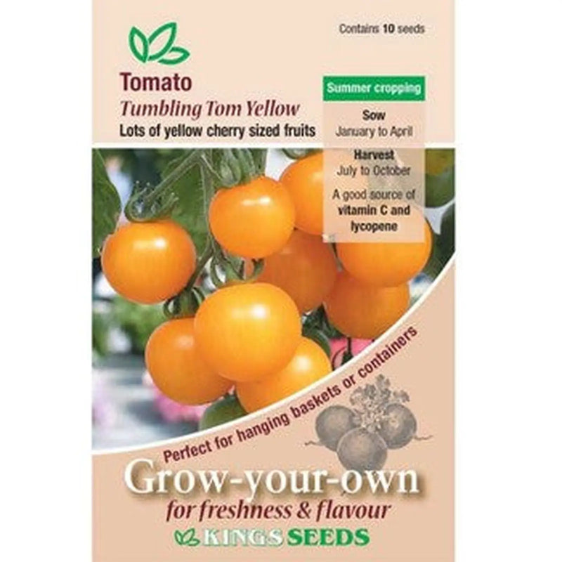 Kings Seeds Tomato, Tumbling Tom Yellow (PM F )