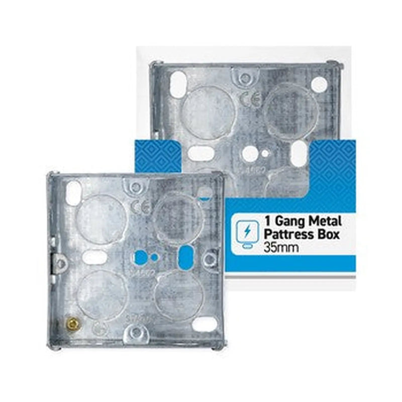 Status Single Metal Pattress Box 35mm