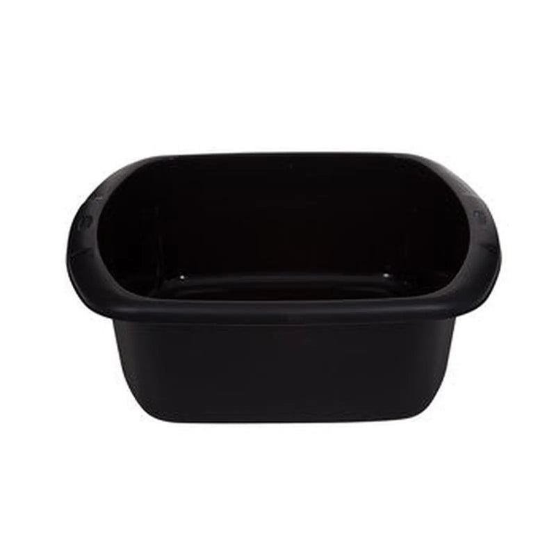 whitefurze Large Rectangle Washing Up Bowl Black