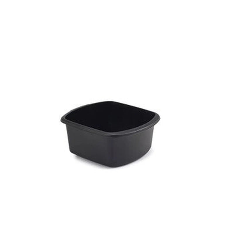 whitefurze Small Rectangle Washing Bowl Black