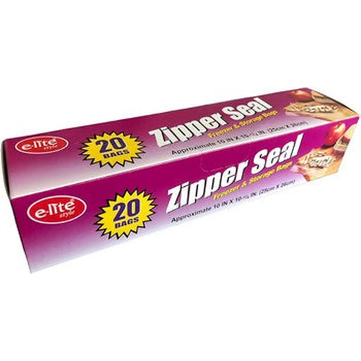 e-lite Zipper Seal Freezer & Storage Bags 20Pk