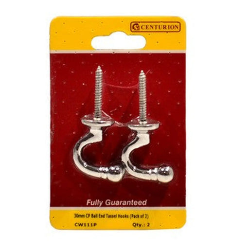 centurion 30mm CP Ball End Tassel Hooks (Pack of 2)
