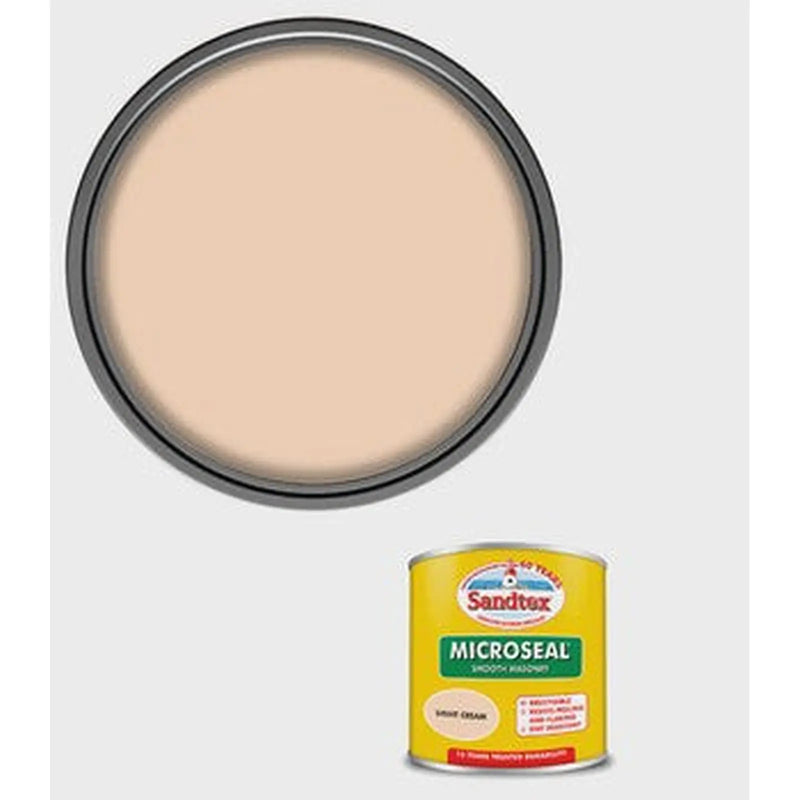 Sandtex Microseal Smooth Masonry Light Cream 150ml