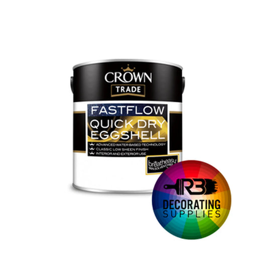 Crown Trade Fastflow  Quick Dry Eggshell 1L Tinted "Platinum Base"