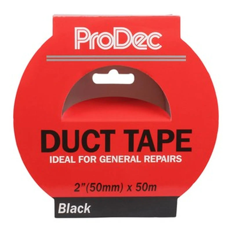 ProDec 2" x 50m Black Duct Tape