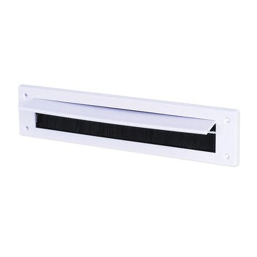 centurion Letter Box Draught Excluder W/Flap, White