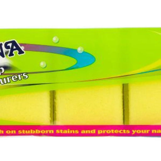 BETTINA Yellow Handgrip Sponge Scourers 10Pc