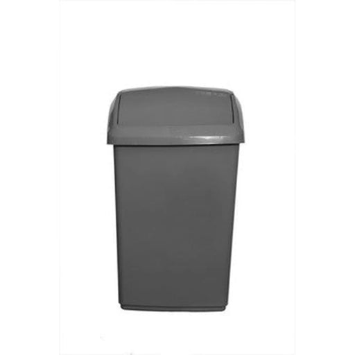 whitefurze 30L Swing Bin Silver