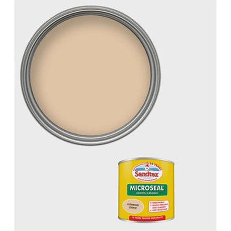 Sandtex Microseal Smooth Masonry Cotswold Cream 150ml