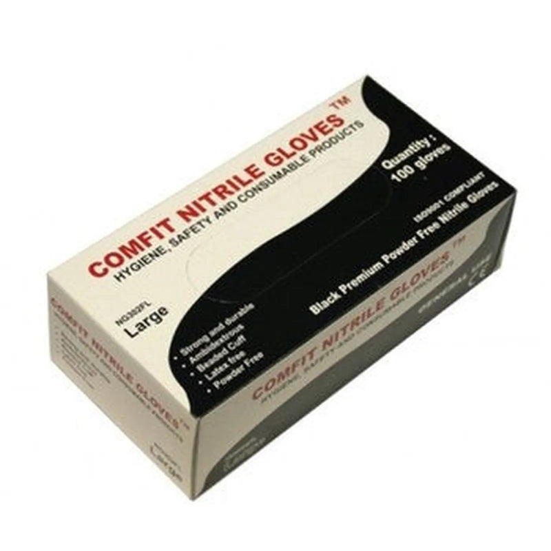 Thor Automotive Comfit Nitrile Gloves - Small Black