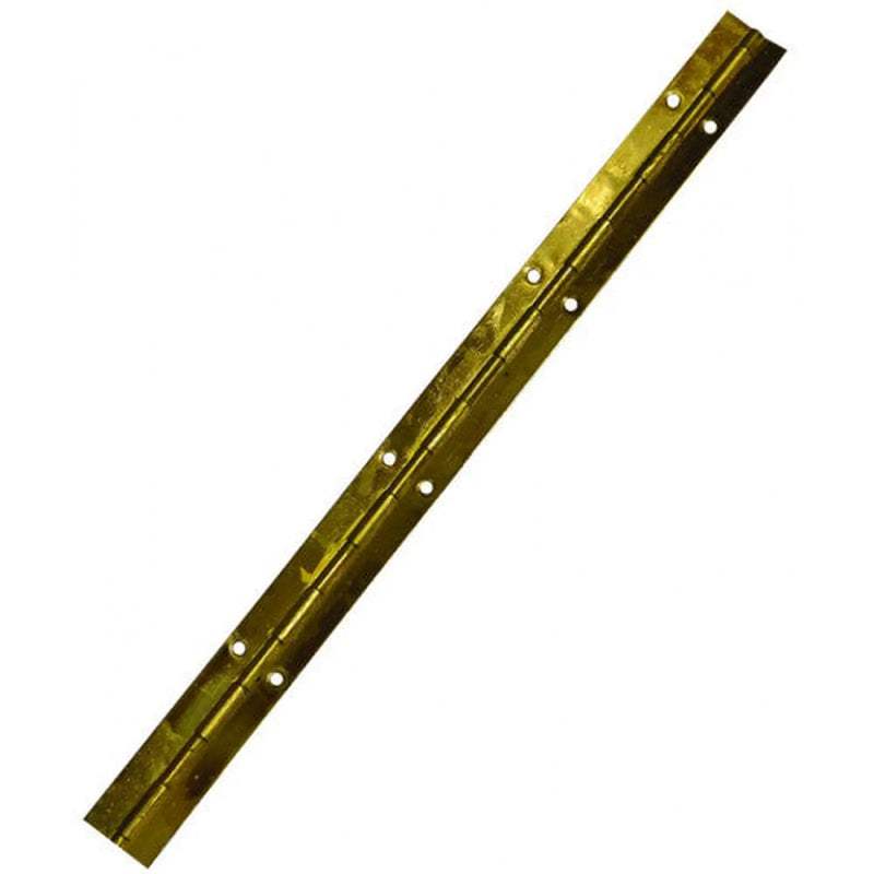 Piano Hinges, Electro Brassed, 1800mm x 25mm - Pack of 10