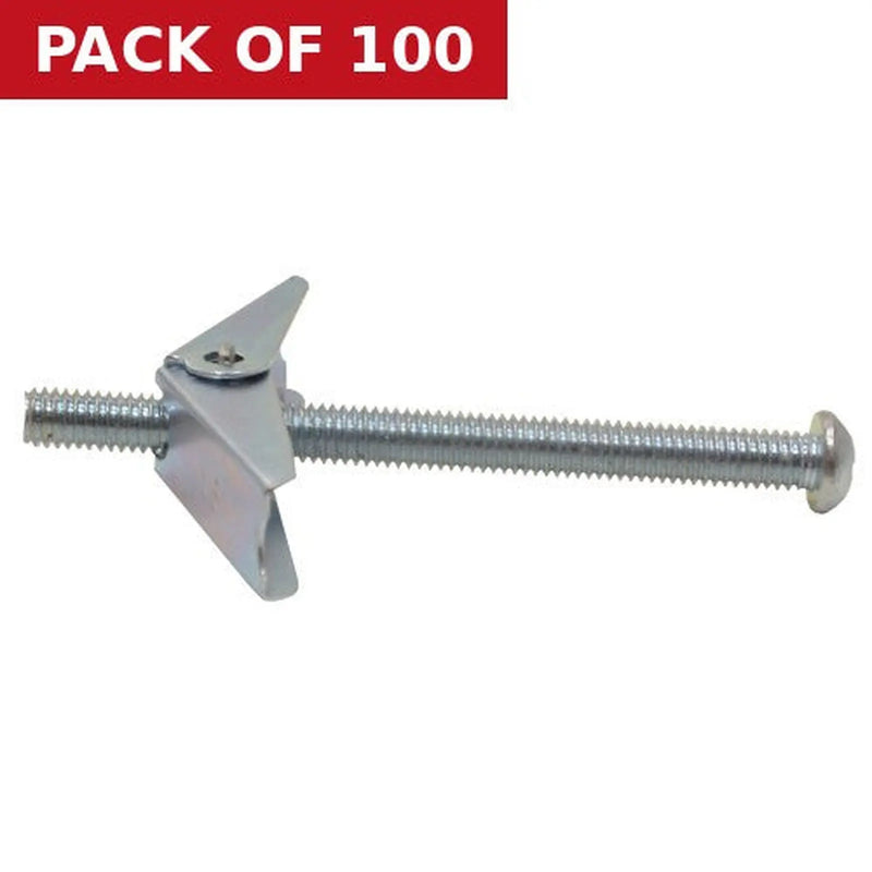 Centurion M6 x 75mm ZP Cavity Toggle Bolt   (100)