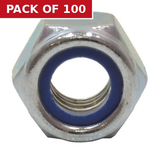 Centurion M10 ZP Nylon Locking Nuts   (100)