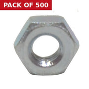 Centurion M3 ZP Steel Hex Nuts   (500)