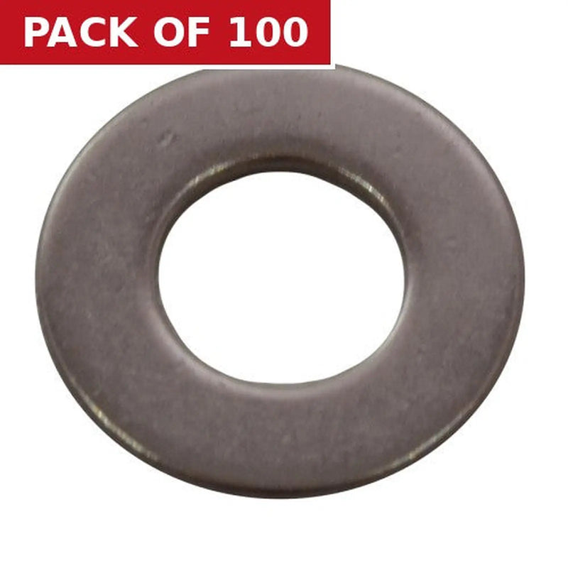 Centurion M10 SS Flat Washers   (100)