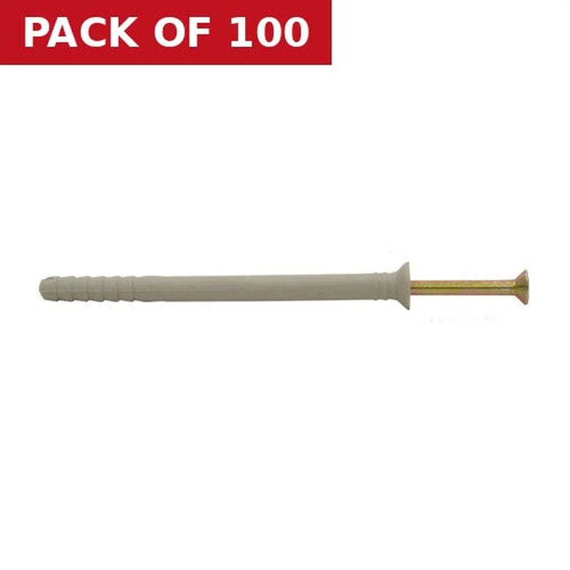 Centurion M6 x 80mm Hammer In Frame Fixings   (100)