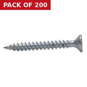 Centurion 1 1/4" x 6 ZP Cross Recessed Hardened Twin Thread Woodscrews with Countersunk Head  (200)