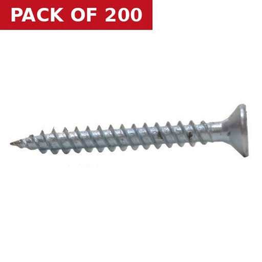 Centurion 1 1/4" x 6 ZP Cross Recessed Hardened Twin Thread Woodscrews with Countersunk Head  (200)