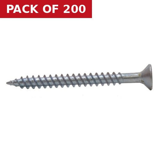 Centurion 1 1/2" x 6 ZP Cross Recessed Hardened Twin Thread Woodscrews with Countersunk Head  (200)