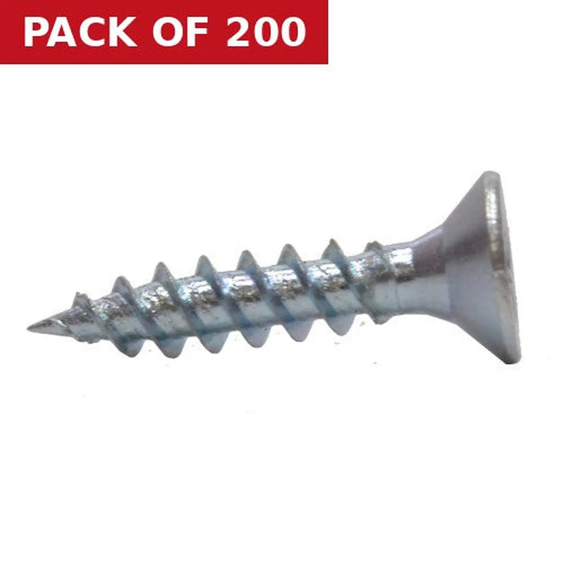 Centurion 3/4" x 7 ZP Cross Recessed Hardened Twin Thread Woodscrews with Countersunk Head  (200)