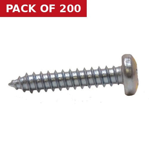 Centurion 1" x 10 ZP Pan Head Self Tapping Screws   (200)