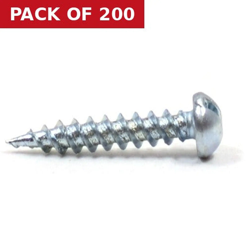 Centurion 3/4" x 6 ZP Round Head Woodscrews  (200)