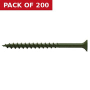 Centurion Timber Decking Screws - 60mm x 4.5mm - Green - (200)