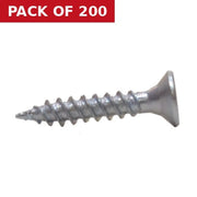 Centurion 5/8" x 4 ZP Cross Recessed Hardened Twin Thread Woodscrews with Countersunk Head (200)