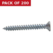 Centurion 1" x 4 ZP Cross Recessed Hardened Twin Thread Woodscrews with Countersunk Head (200)