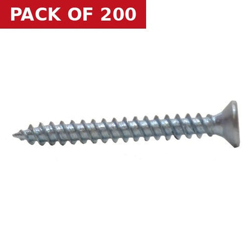 Centurion 1" x 4 ZP Cross Recessed Hardened Twin Thread Woodscrews with Countersunk Head (200)