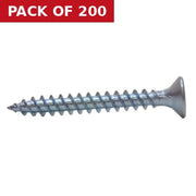 Centurion 1 1/4" x 7 ZP Cross Recessed Hardened Twin Thread Woodscrews with Countersunk Head  (200)