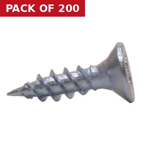 Centurion 5/8" x 8 ZP Cross Recessed Hardened Twin Thread Woodscrews with Countersunk Head  (200)
