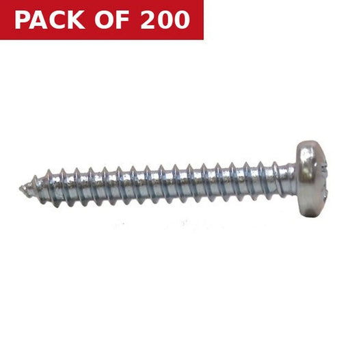 Centurion 1" x 6 ZP Pan Head Self Tapping Screws   (200)