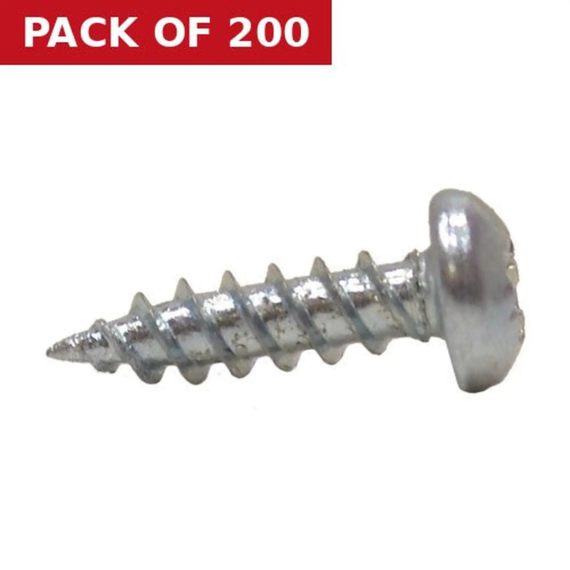 Centurion 5/8" x 8 ZP Round Head Woodscrews  (200)