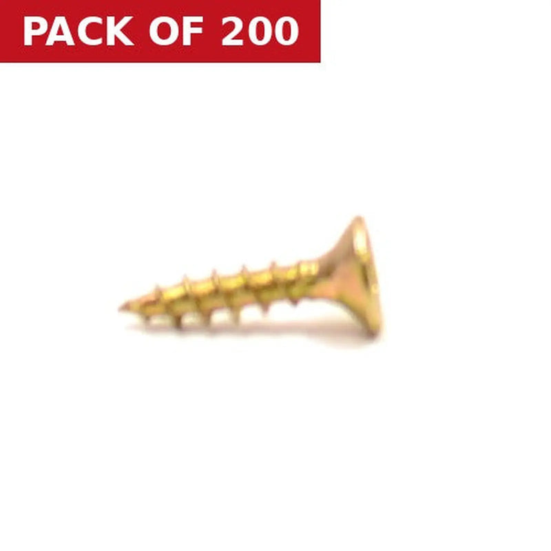 Centurion 3.5mm x 15mm ZYP Multi Purpose Single Thread Countersunk Pozi Screws (200)